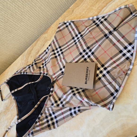 Burberry Check One Piece swimsuit MSRP $510 - Picture 14 of 17
